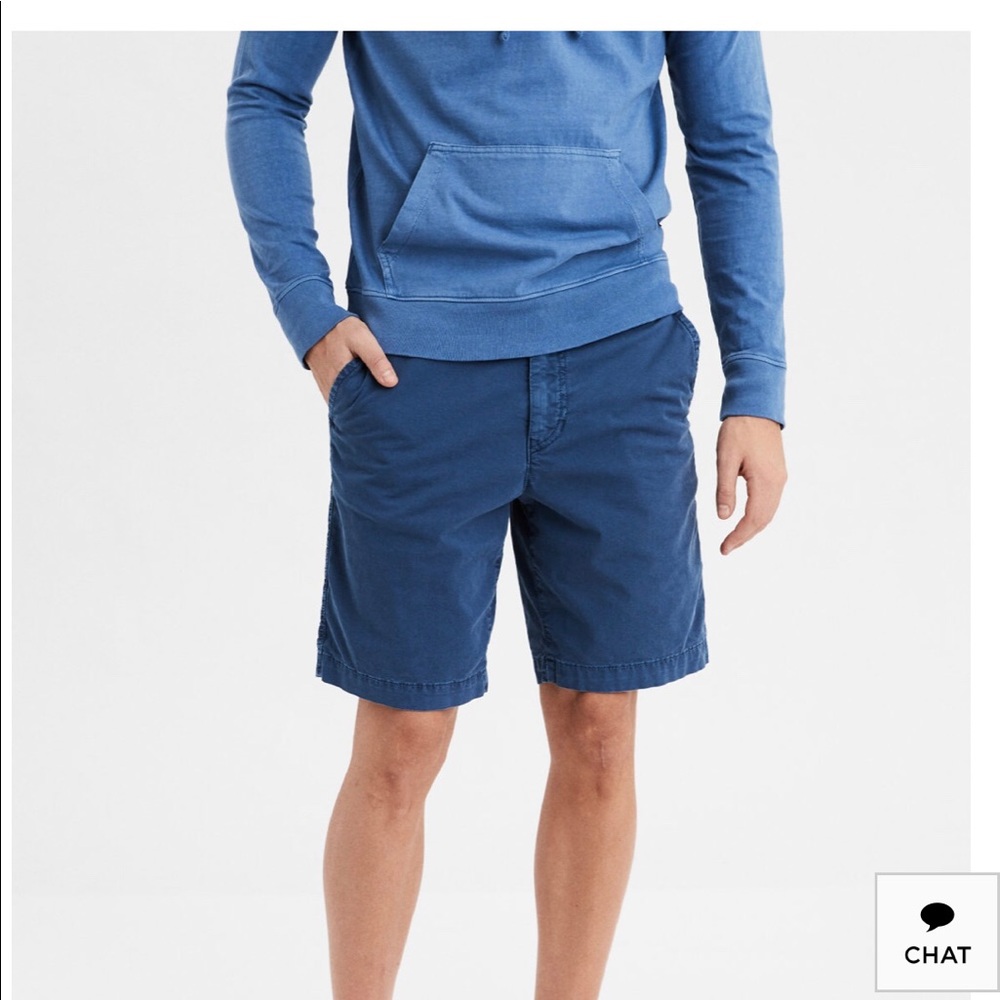 AMERICAN EAGLE MENS Next Khaki Shorts Navy 30